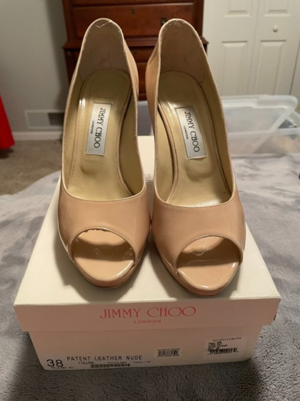 Jimmy Choo Patent Leather Shoes & Box